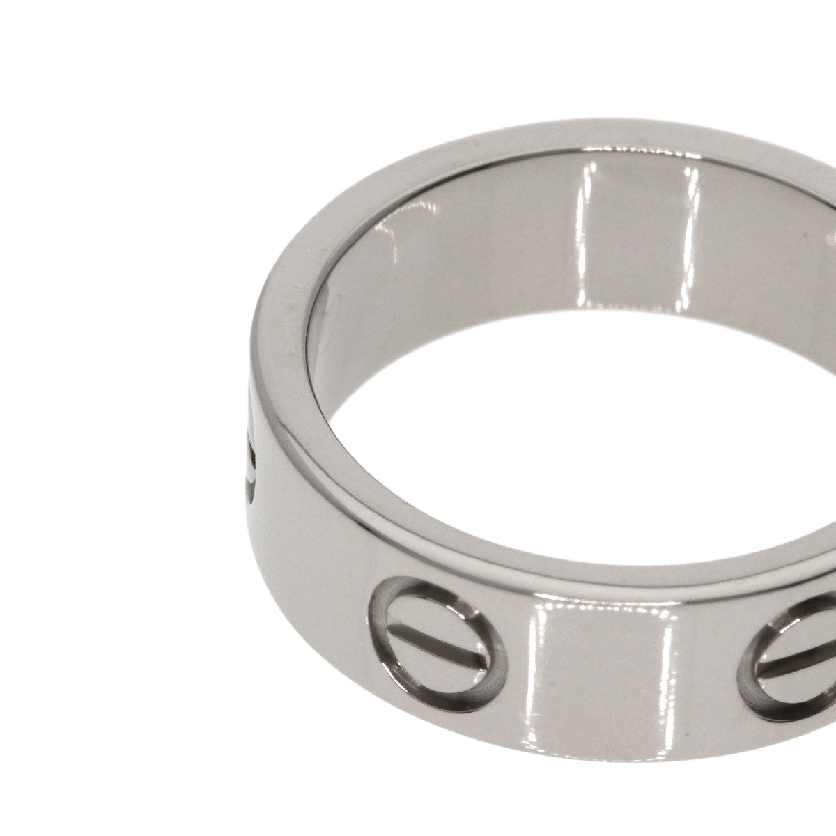 CARTIER love ring #49 Ring K18 White Gold Ladies [Used]