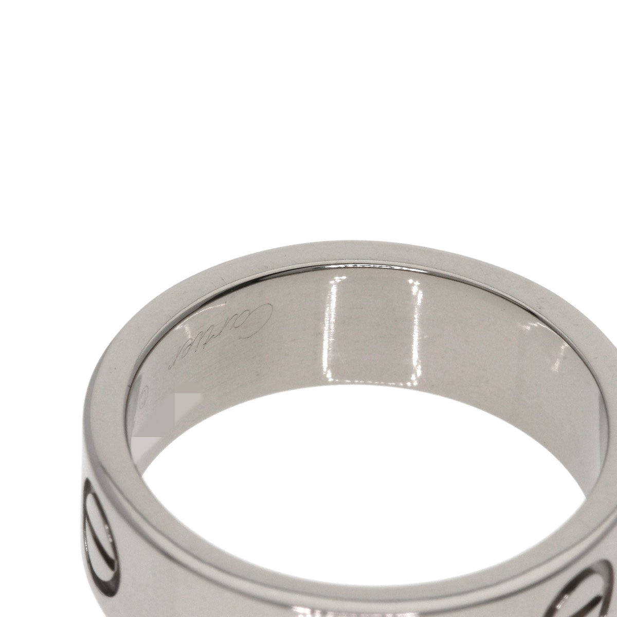 CARTIER love ring #49 Ring K18 White Gold Ladies [Used]