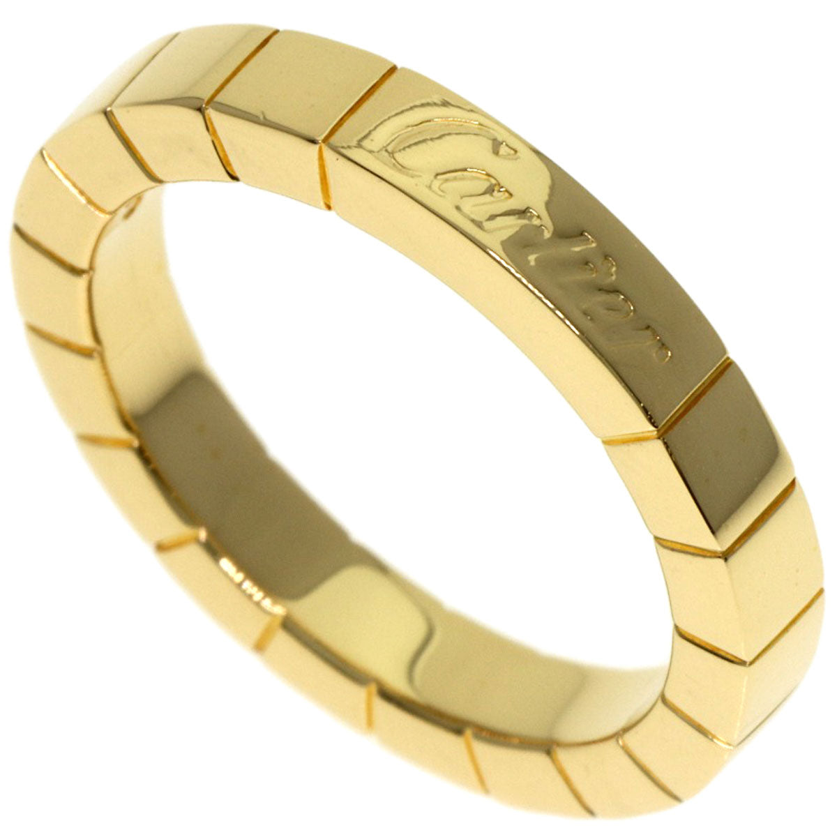 CARTIER Laniere # 48 Ring K18 Yellow Gold Ladies [Used]