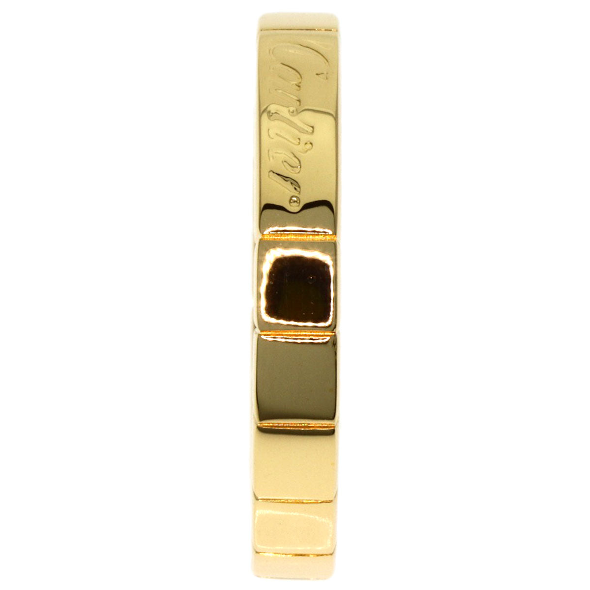 CARTIER Laniere # 48 Ring K18 Yellow Gold Ladies [Used]
