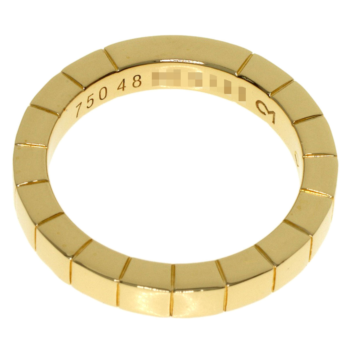 CARTIER Laniere # 48 Ring K18 Yellow Gold Ladies [Used]