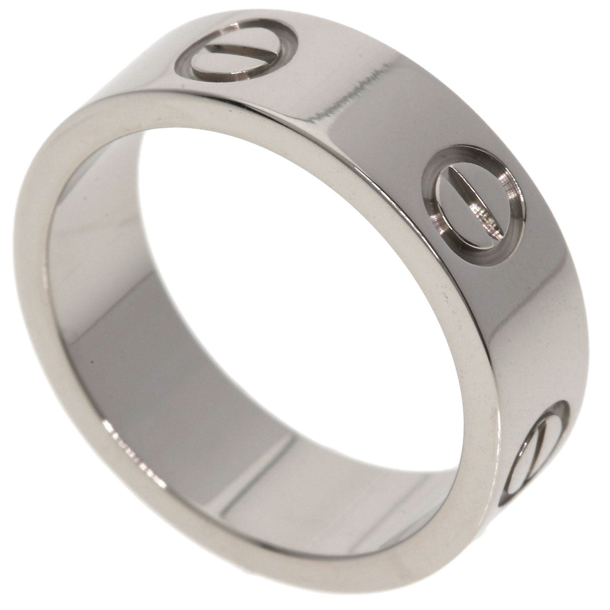 CARTIER love ring #49 Ring K18 White Gold Ladies [Used]