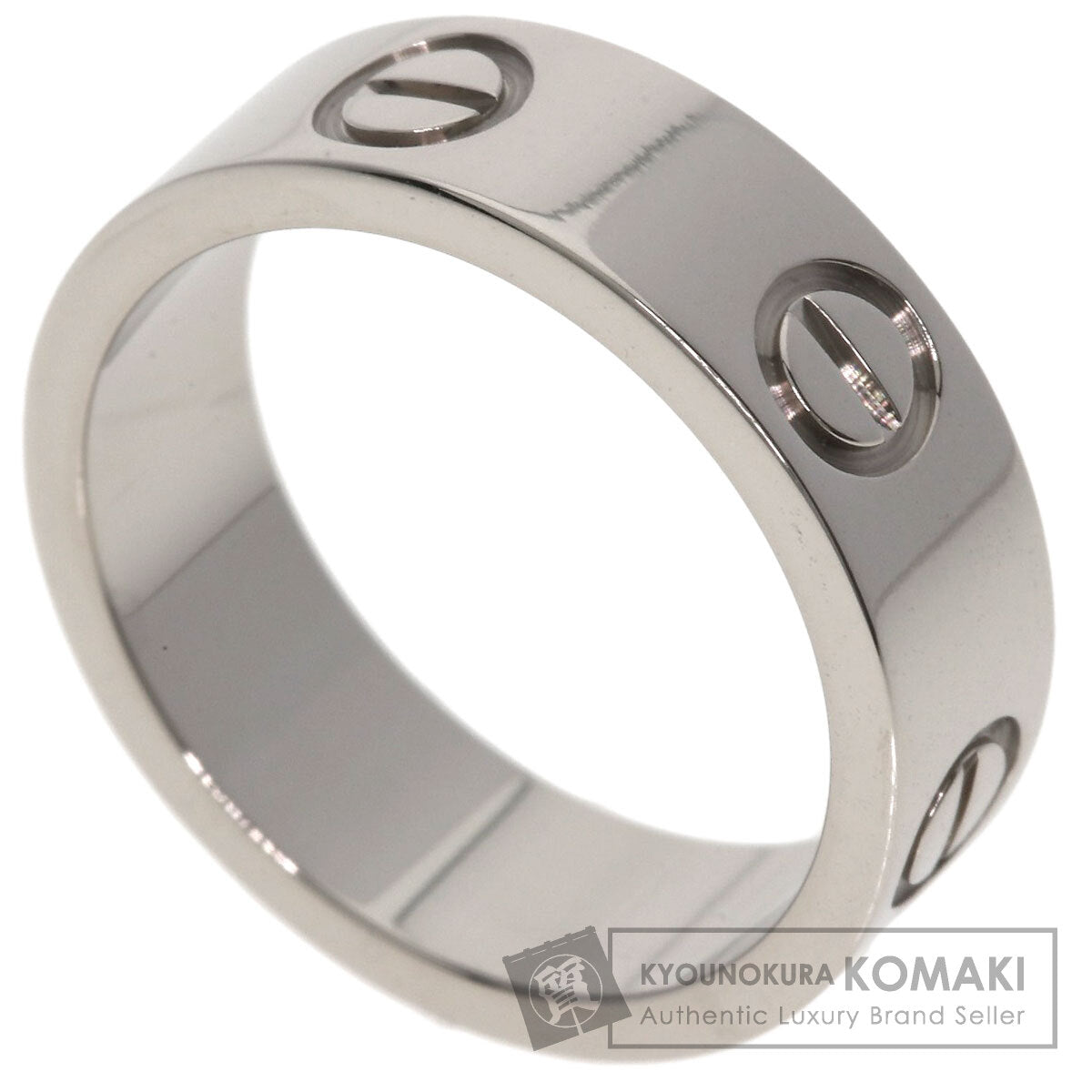 CARTIER love ring #49 Ring K18 White Gold Ladies [Used]