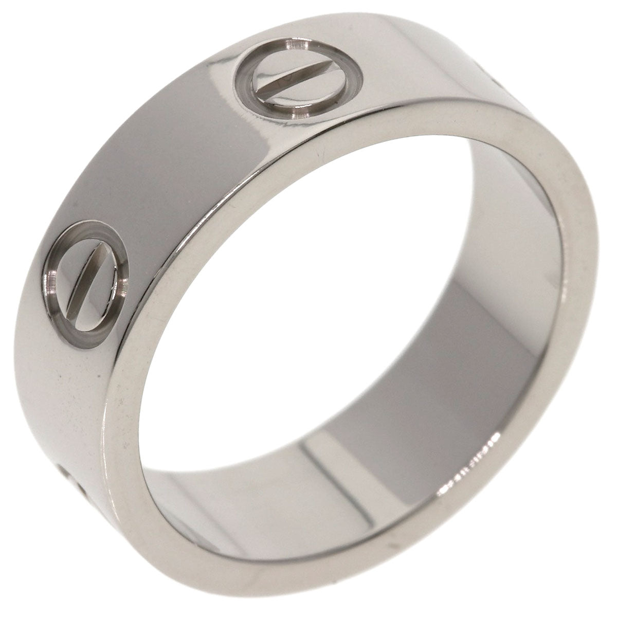 CARTIER love ring #49 Ring K18 White Gold Ladies [Used]