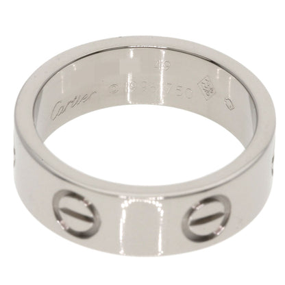CARTIER love ring #49 Ring K18 White Gold Ladies [Used]