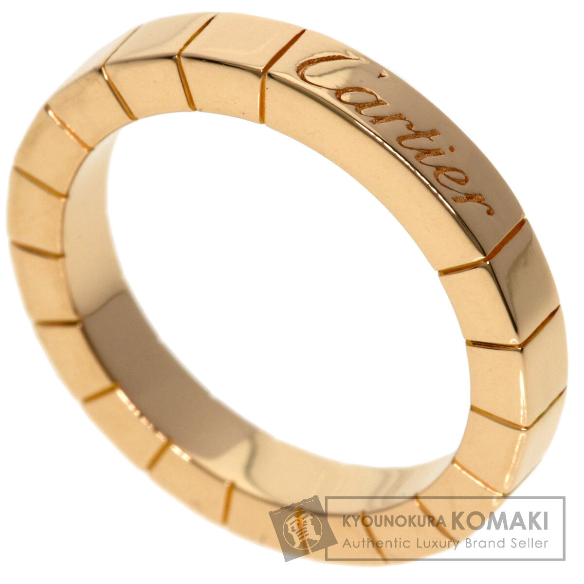 CARTIER Lanier # 47 Ring K18 Pink Gold Ladies [Used]