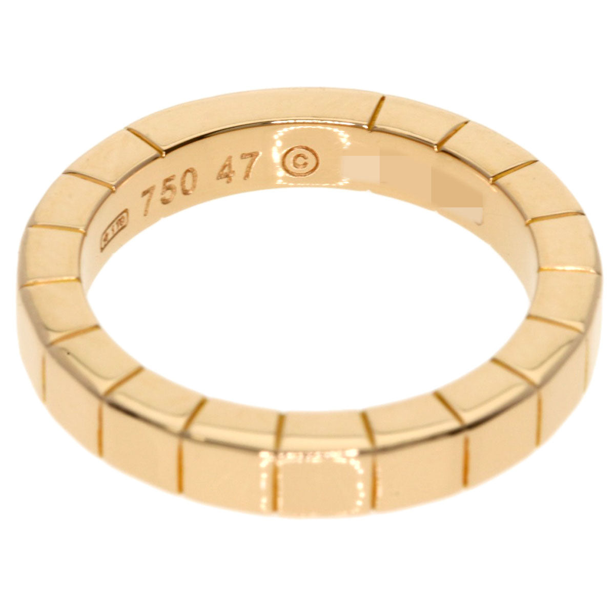 CARTIER Lanier # 47 Ring K18 Pink Gold Ladies [Used]
