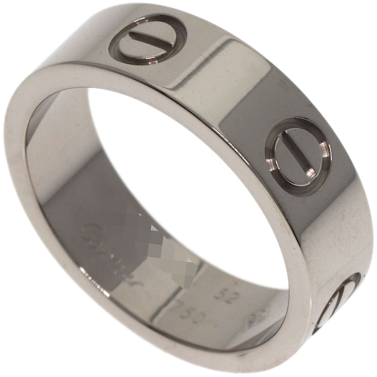 CARTIER love ring #52 Ring K18 White Gold Ladies [Used]