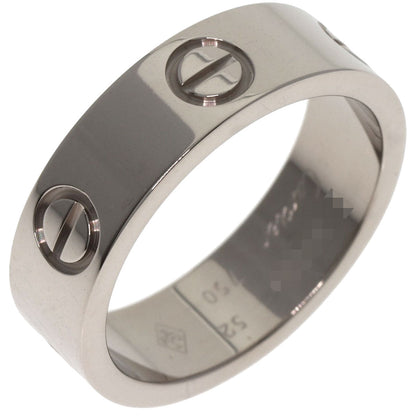 CARTIER love ring #52 Ring K18 White Gold Ladies [Used]