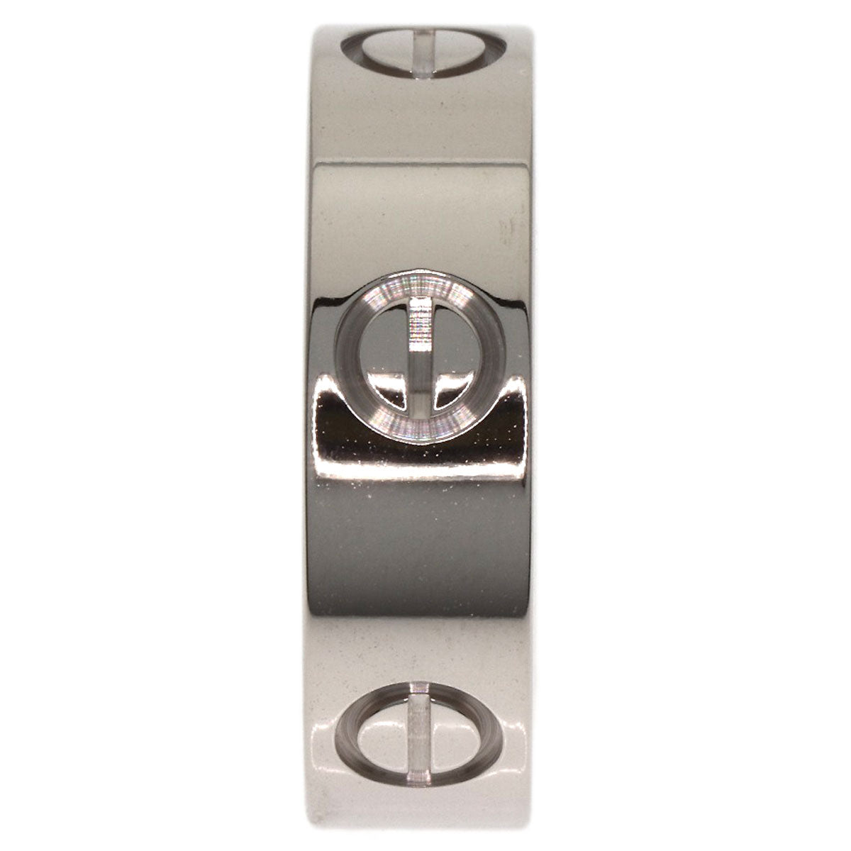 CARTIER love ring #52 Ring K18 White Gold Ladies [Used]