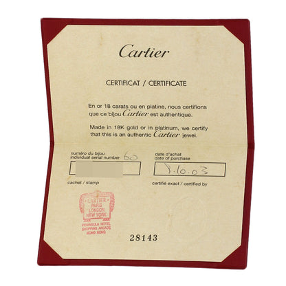 CARTIER Lanier # 60 Ring K18 White Gold Ladies [Used]