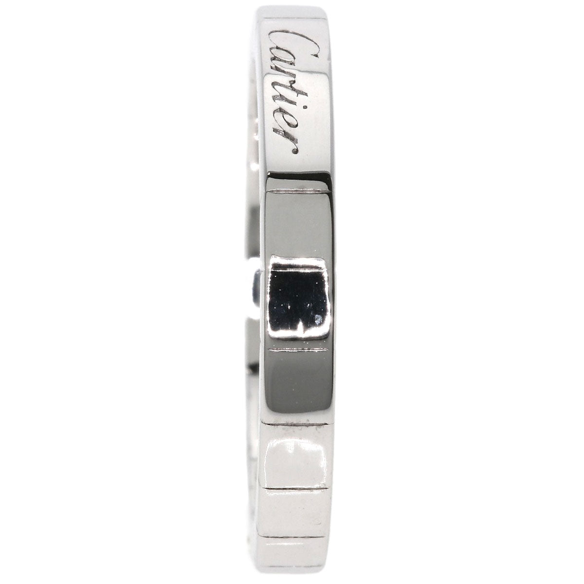 CARTIER Lanier # 60 Ring K18 White Gold Ladies [Used]