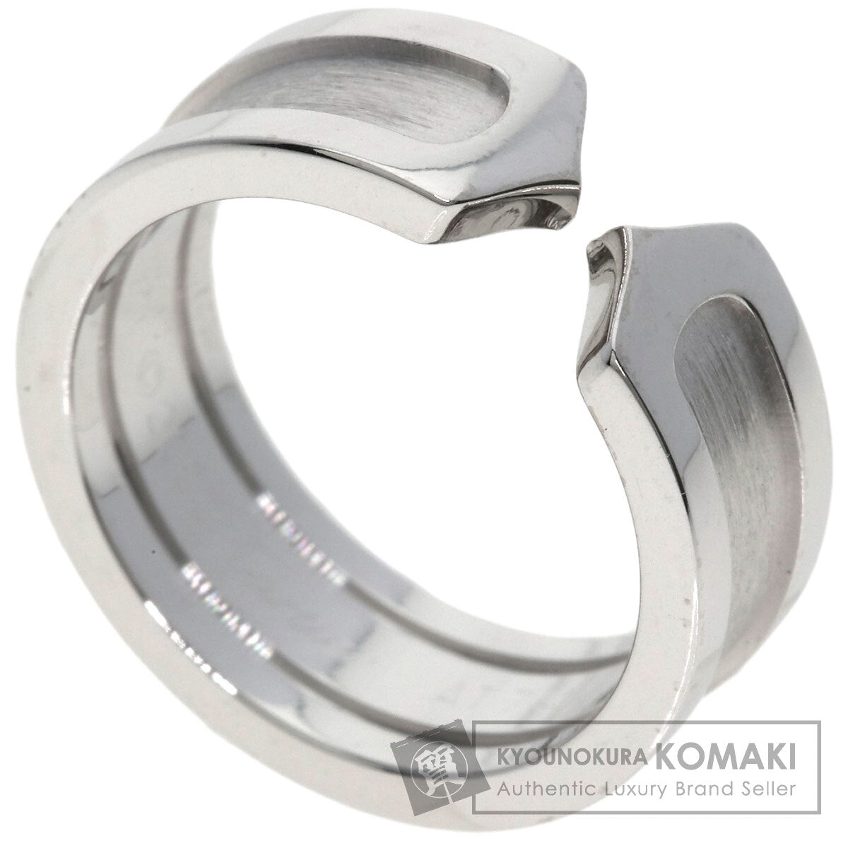 CARTIER C2 ring SM #47 Ring K18 White Gold Ladies [Used]