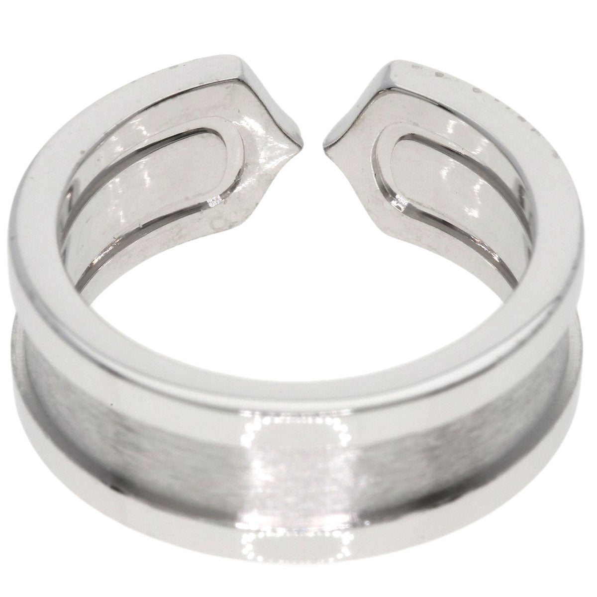 CARTIER C2 ring SM #47 Ring K18 White Gold Ladies [Used]