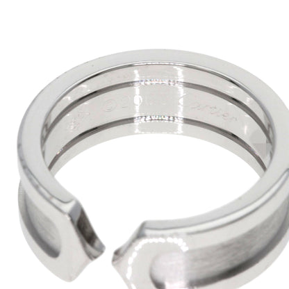 CARTIER C2 ring SM #47 Ring K18 White Gold Ladies [Used]