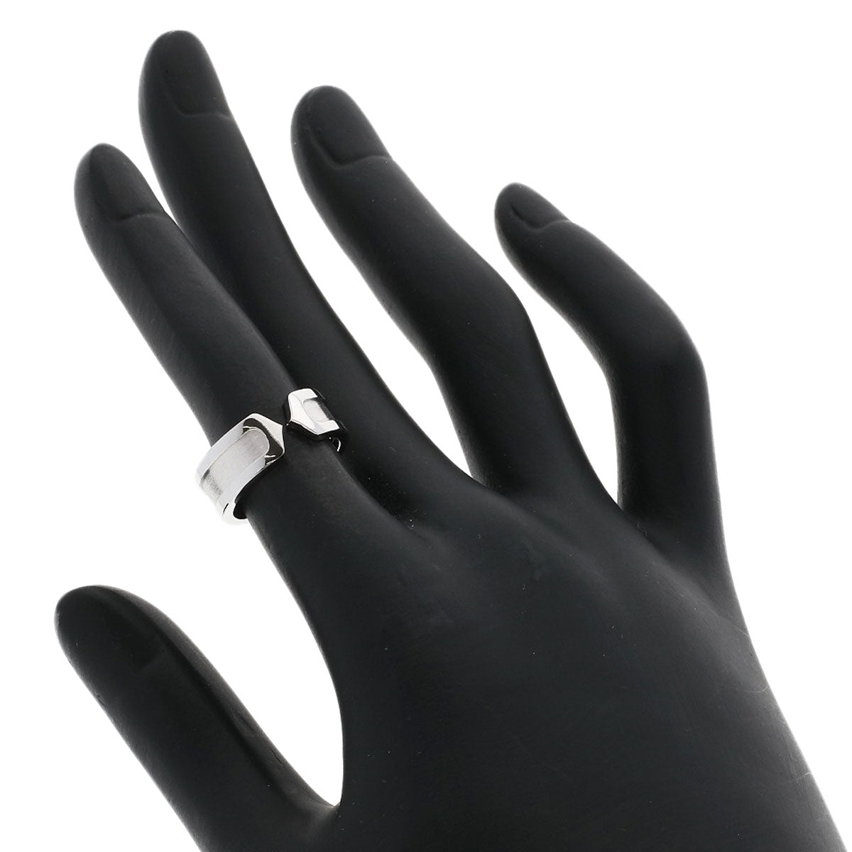 CARTIER C2 ring SM #47 Ring K18 White Gold Ladies [Used]
