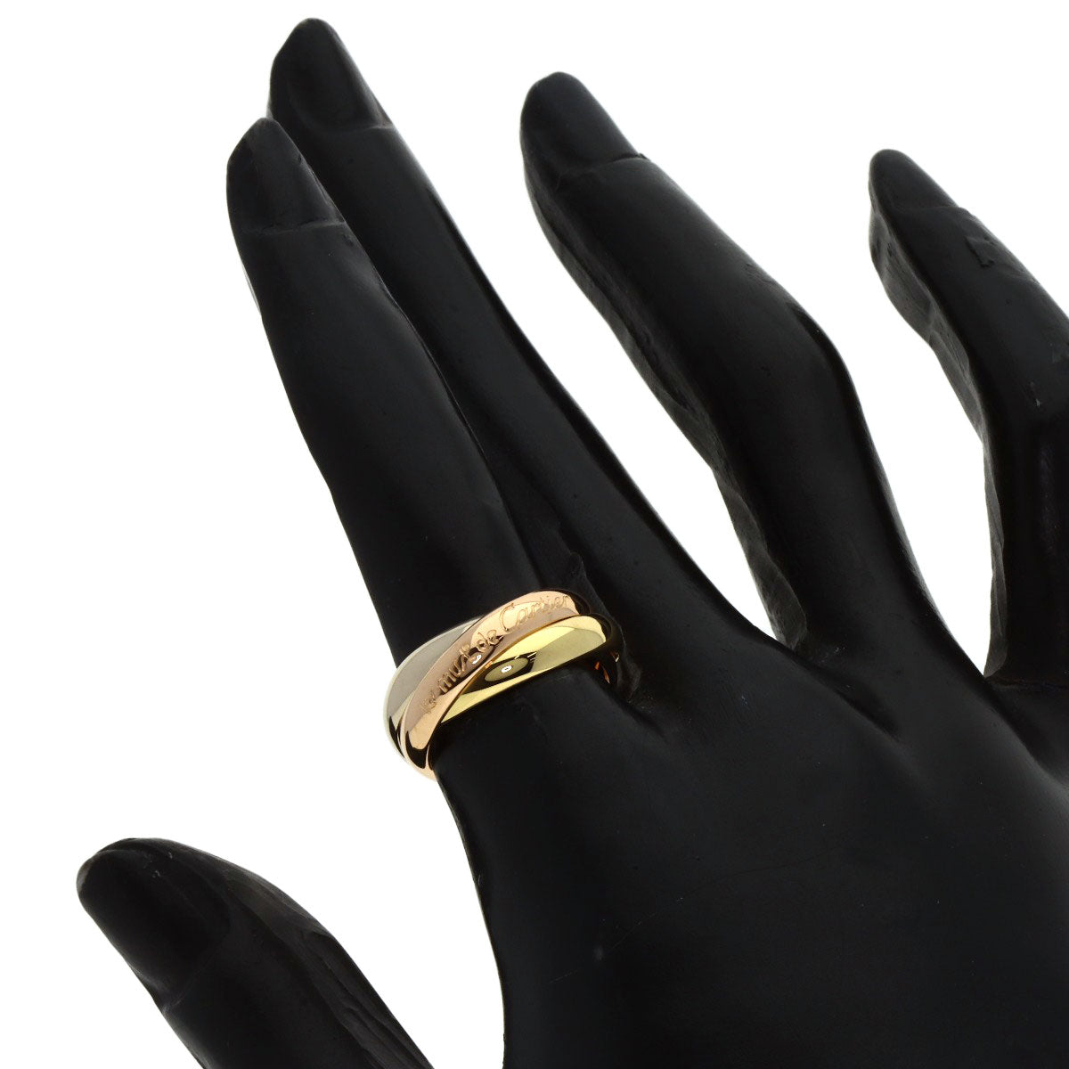 CARTIER Trinity #50 Ring K18 Yellow Gold K18 White GoldLadies [Used]