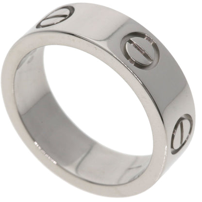 CARTIER love ring #50 Ring K18 White Gold Ladies [Used]
