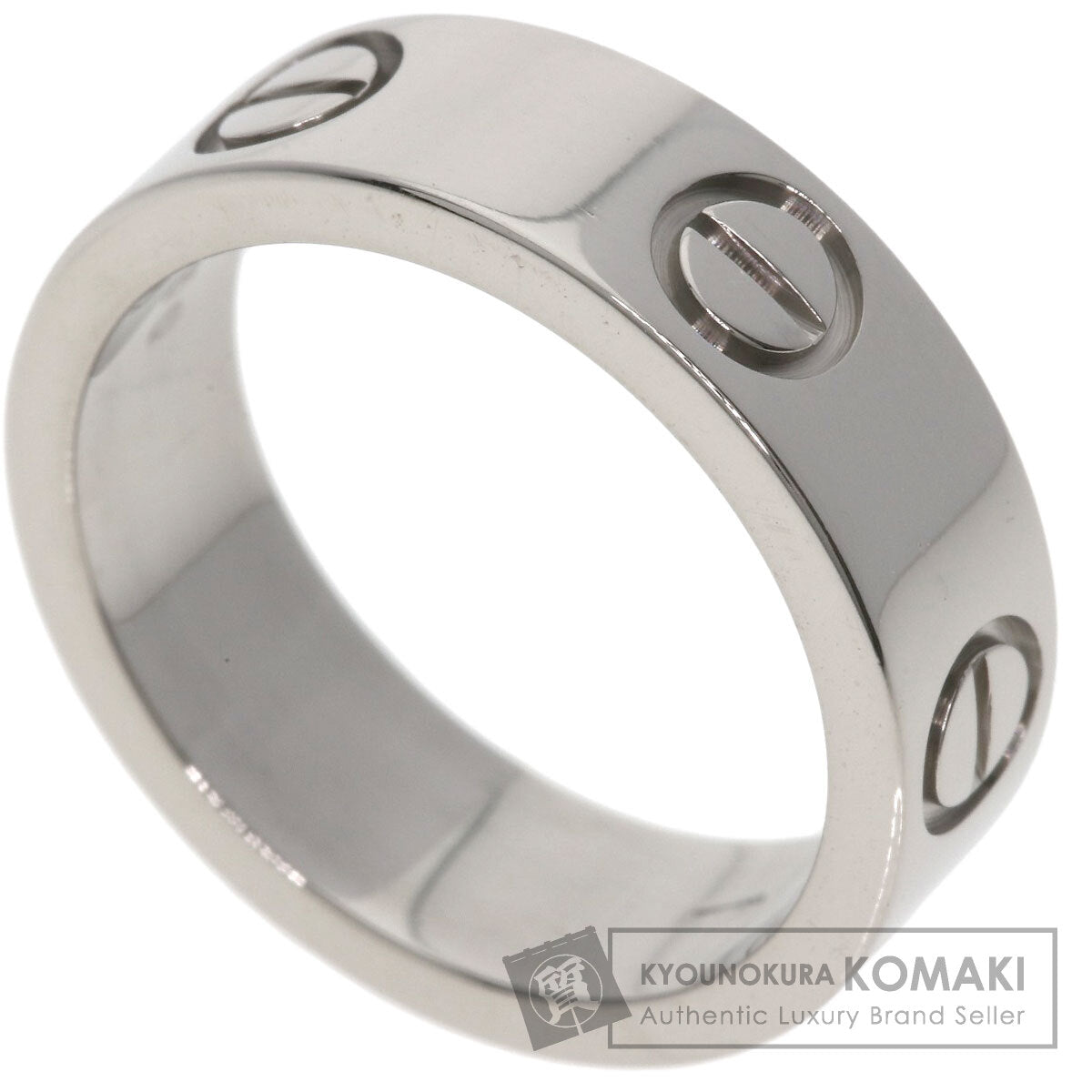 CARTIER love ring #50 Ring K18 White Gold Ladies [Used]