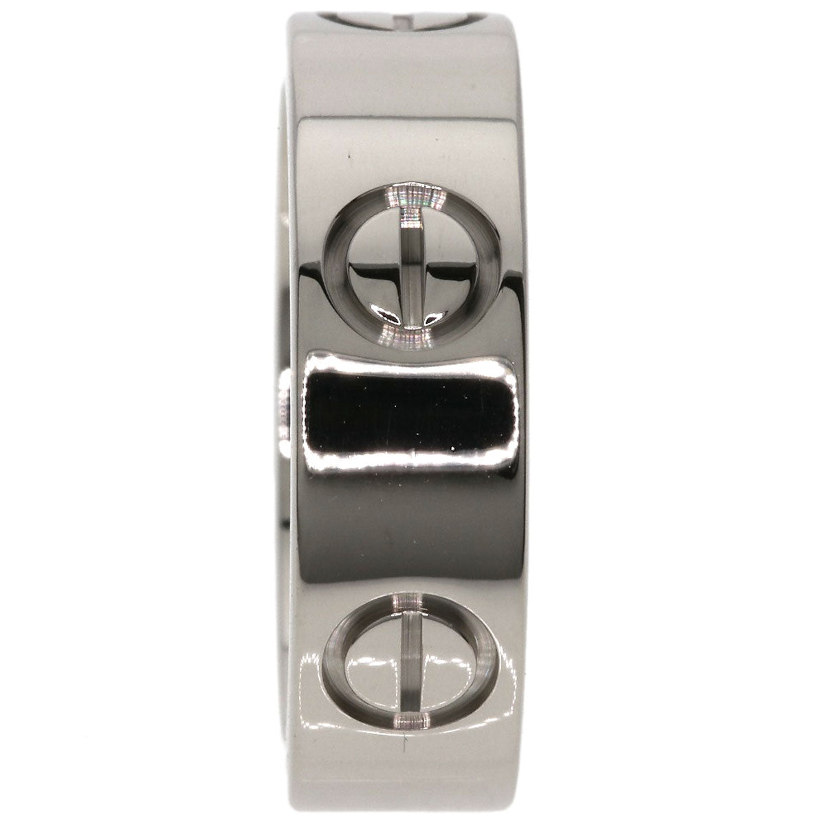 CARTIER love ring #50 Ring K18 White Gold Ladies [Used]