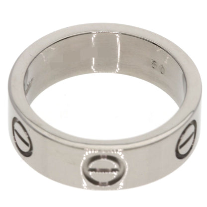 CARTIER love ring #50 Ring K18 White Gold Ladies [Used]