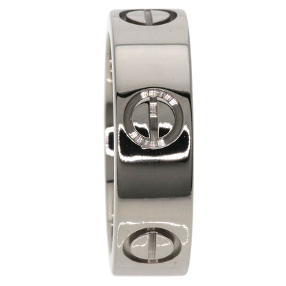 CARTIER love ring #50 Ring K18 White Gold Ladies [Used]