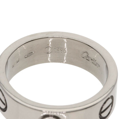 CARTIER love ring #50 Ring K18 White Gold Ladies [Used]