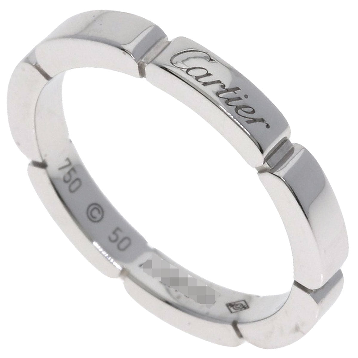 CARTIER Mayon PANTHERE # 50 Ring K18 White Gold Ladies [Used]