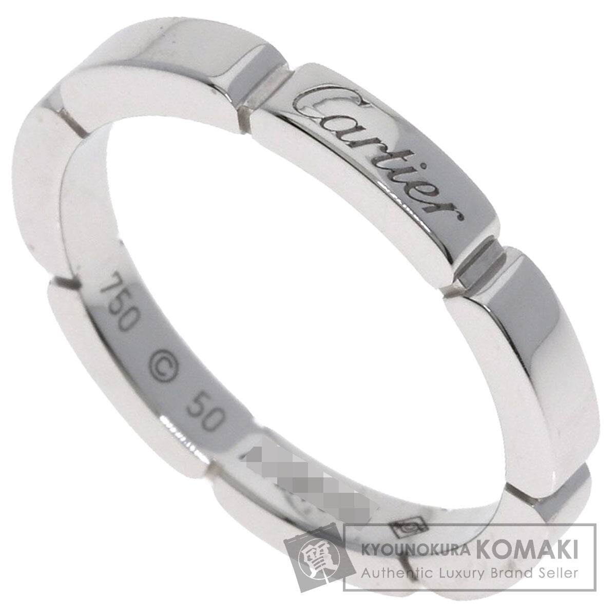 CARTIER Mayon PANTHERE # 50 Ring K18 White Gold Ladies [Used]