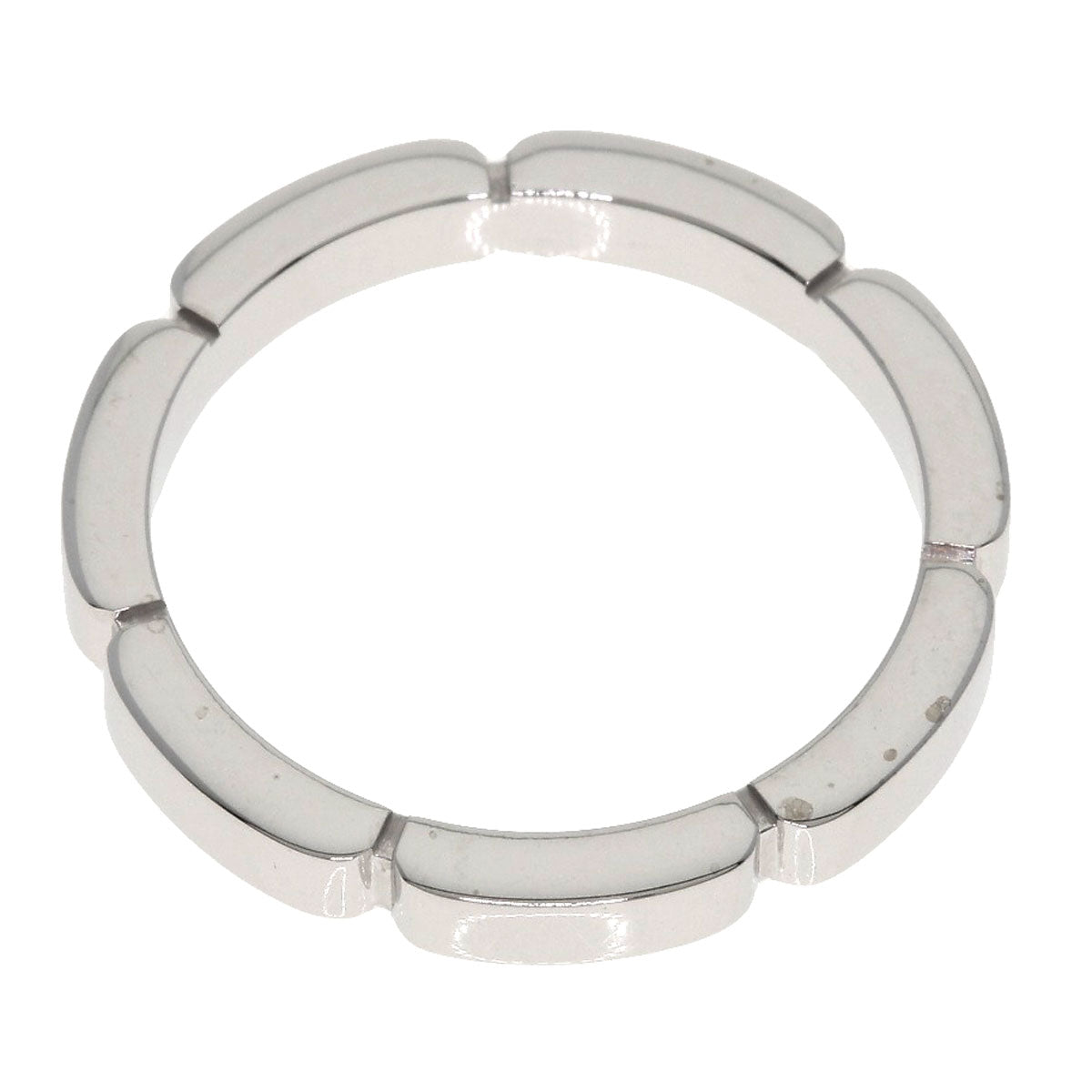 CARTIER Mayon PANTHERE # 50 Ring K18 White Gold Ladies [Used]