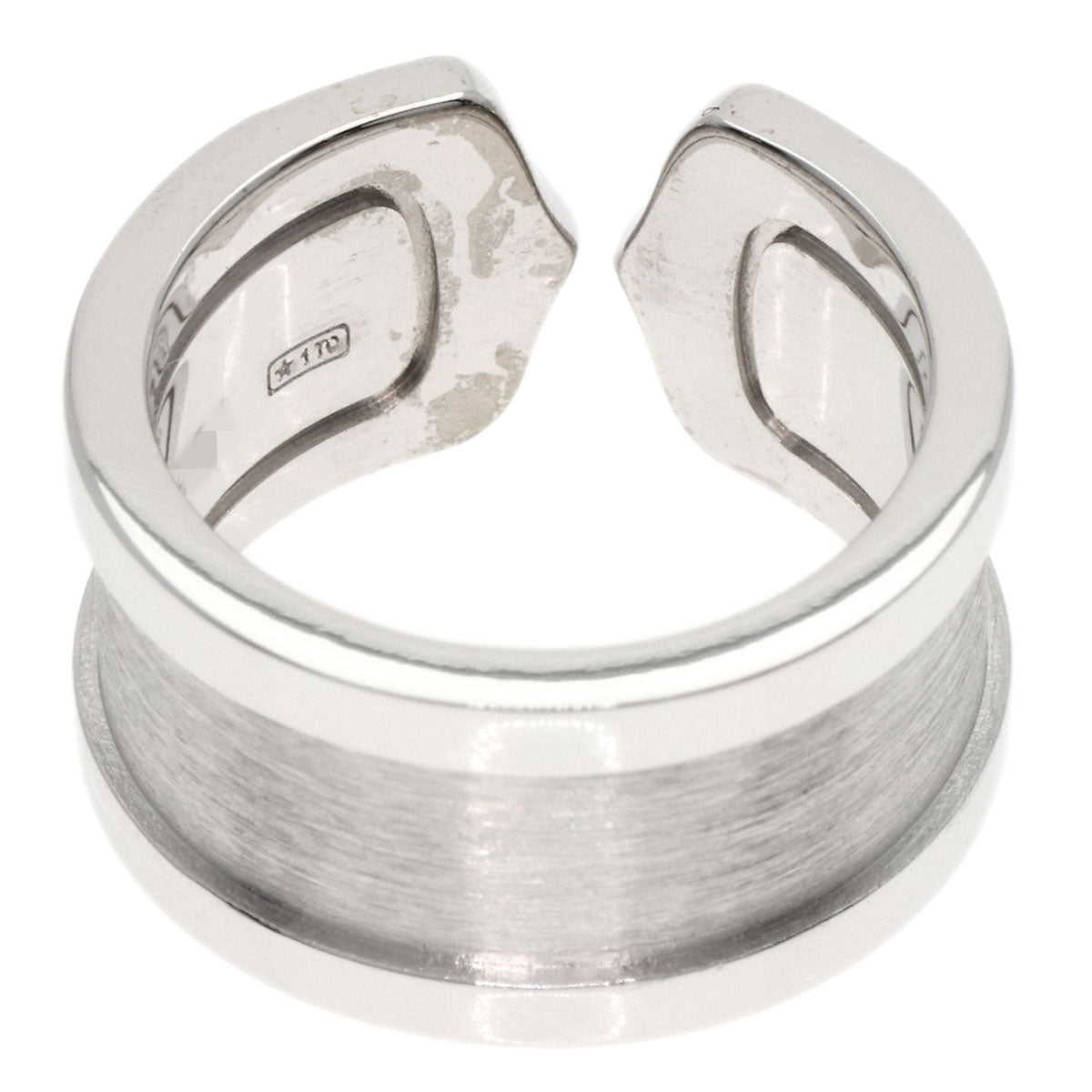 CARTIER C2 Ring LM Diamond #48 Ring K18 White Gold Ladies [Used]