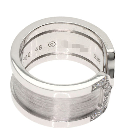 CARTIER C2 Ring LM Diamond #48 Ring K18 White Gold Ladies [Used]