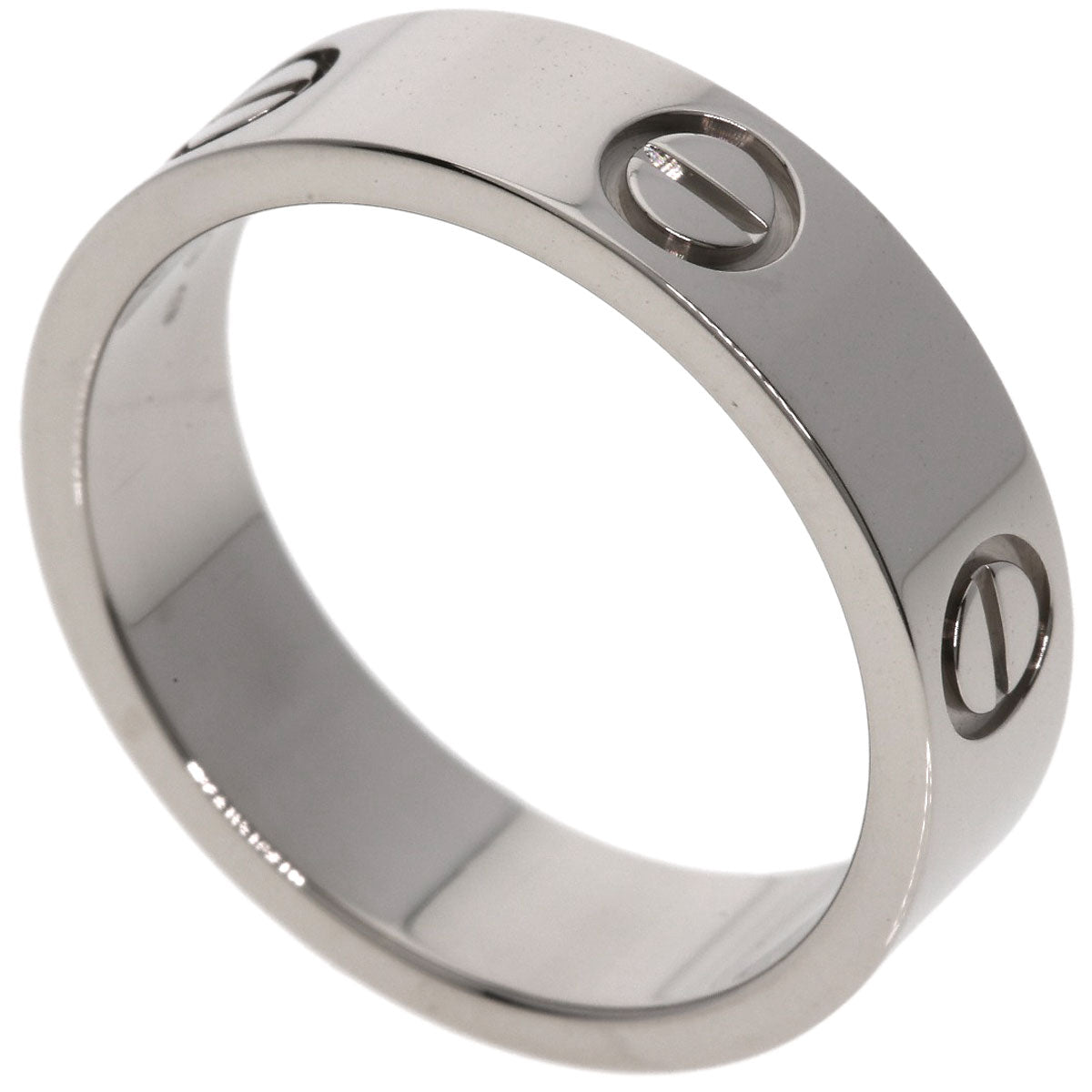 CARTIER love ring #56 Ring K18 White Gold Ladies [Used]