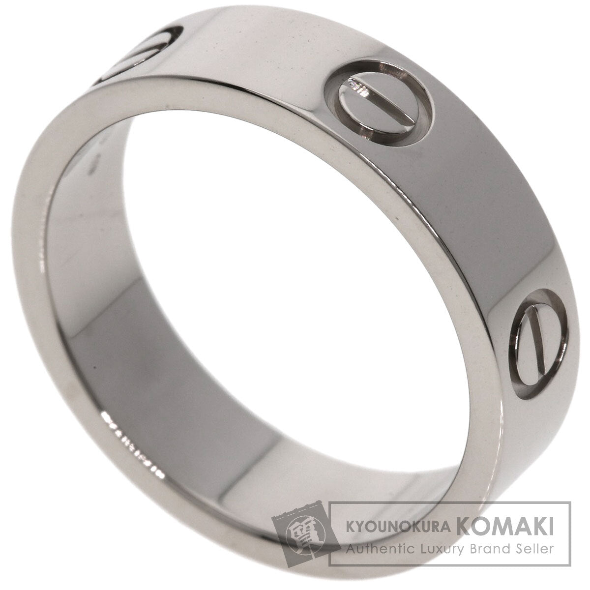 CARTIER love ring #56 Ring K18 White Gold Ladies [Used]