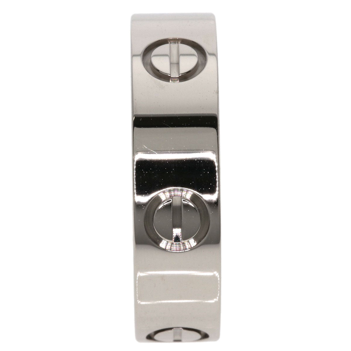 CARTIER love ring #56 Ring K18 White Gold Ladies [Used]