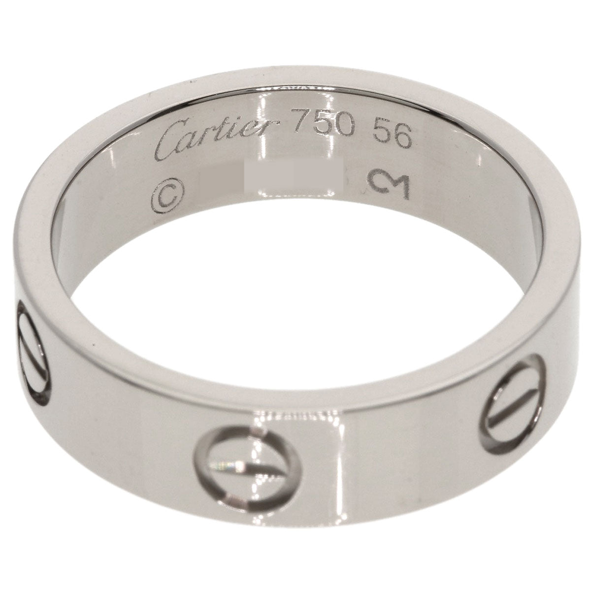 CARTIER love ring #56 Ring K18 White Gold Ladies [Used]