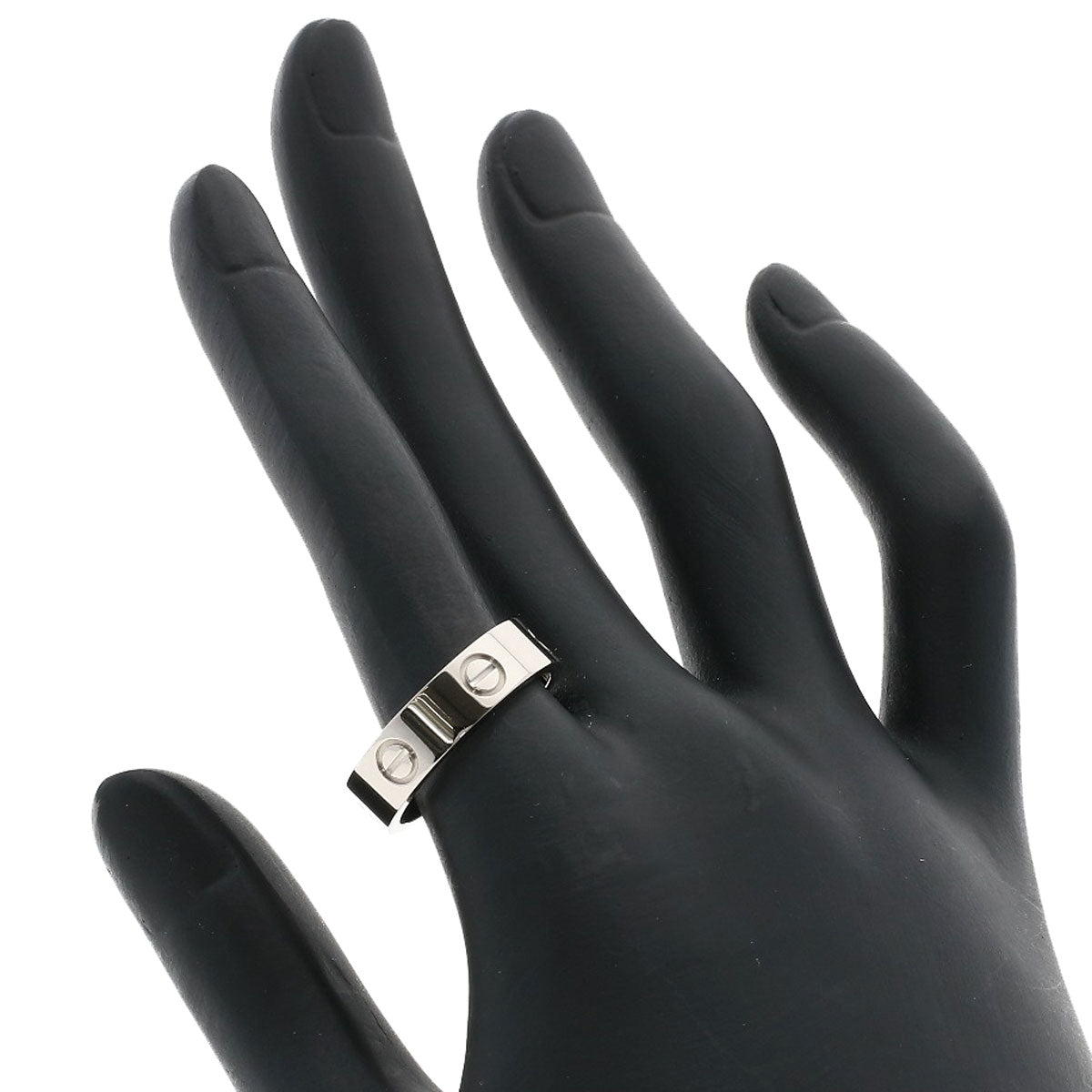 CARTIER love ring #56 Ring K18 White Gold Ladies [Used]