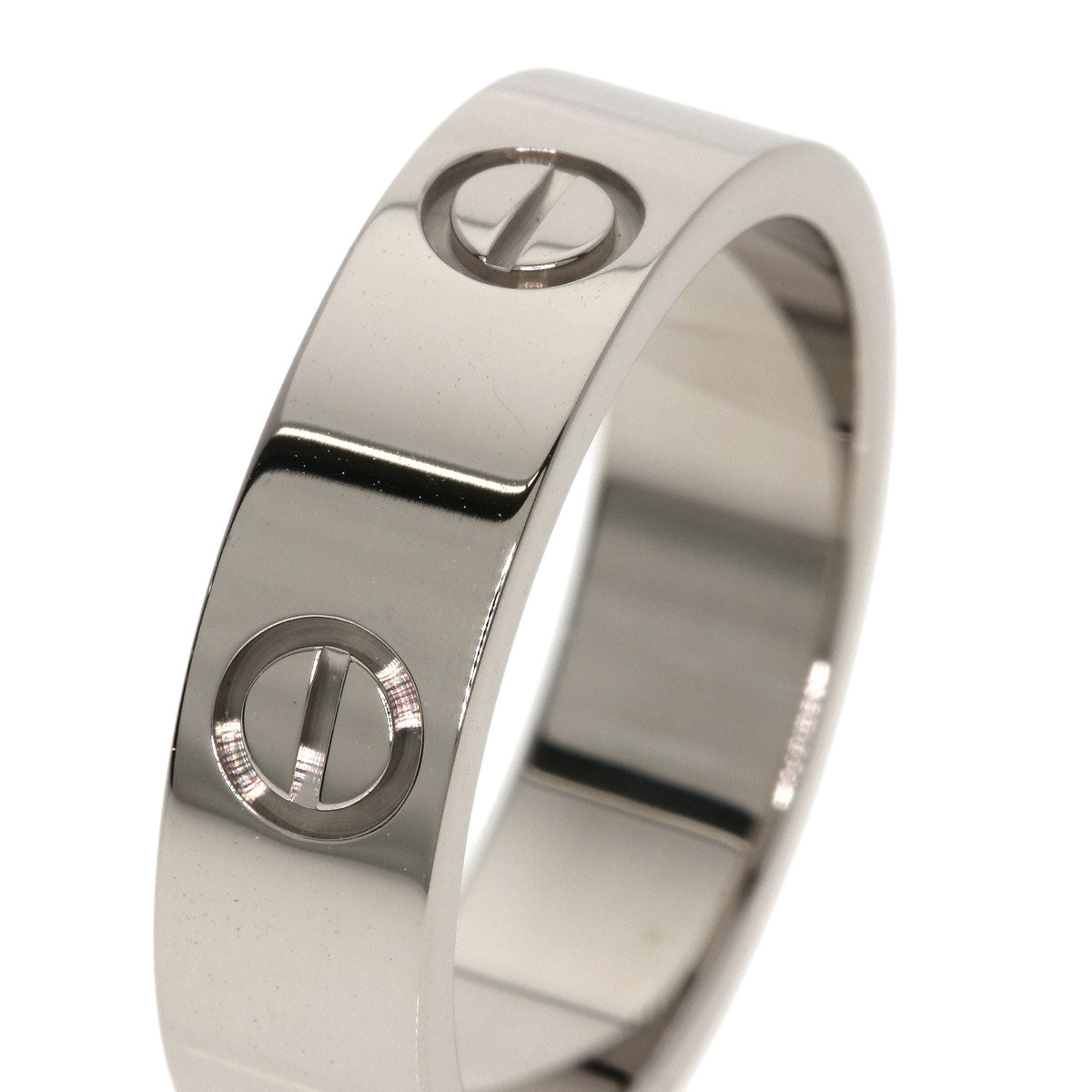 CARTIER love ring #56 Ring K18 White Gold Ladies [Used]