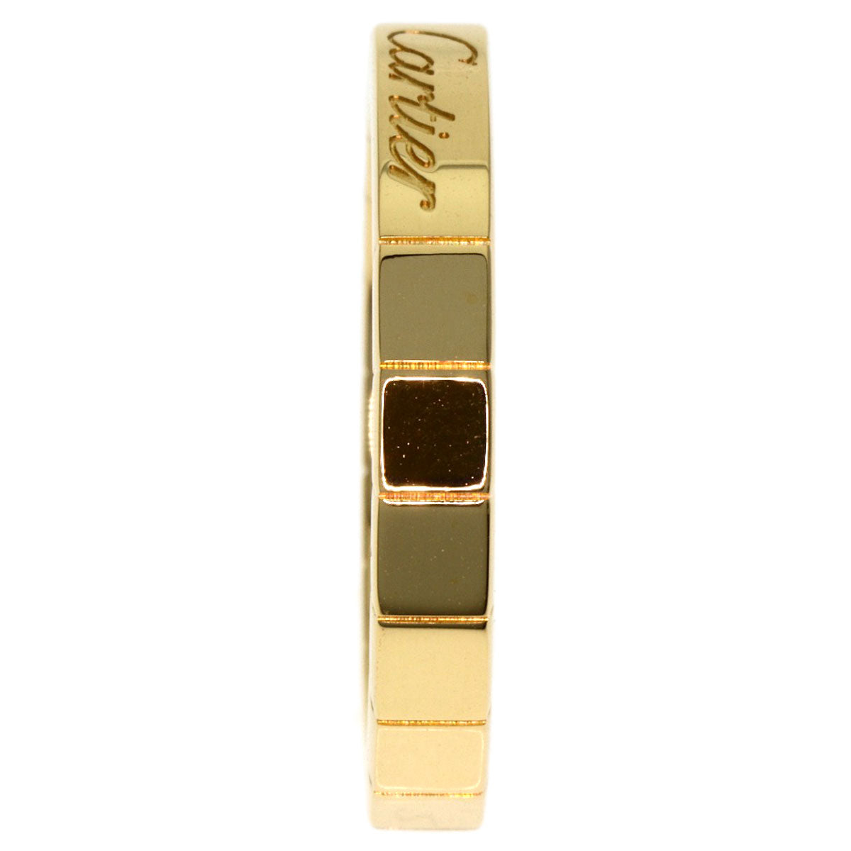 CARTIER Laniere # 49 Ring K18 Yellow Gold Ladies [Used]