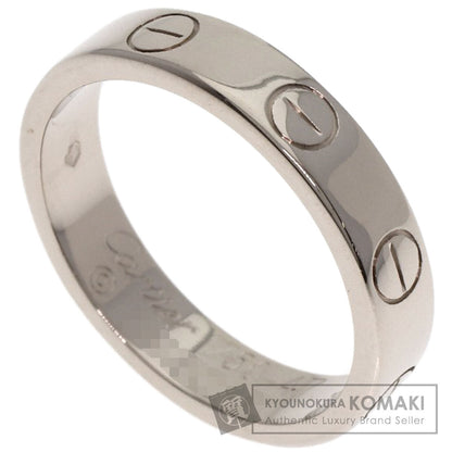 CARTIER Mini love ring # 47 Ring K18 White Gold Ladies [Used]