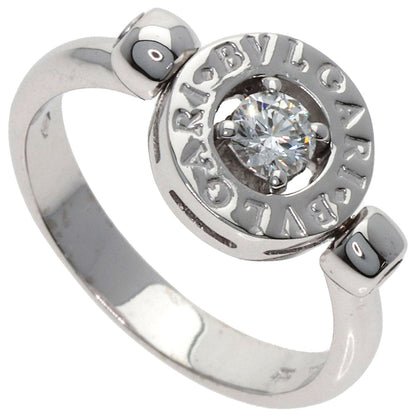 BVLGARI BVLGARI BVLGARI Diamond Flip Ring K18 White Gold Ladies [Used]