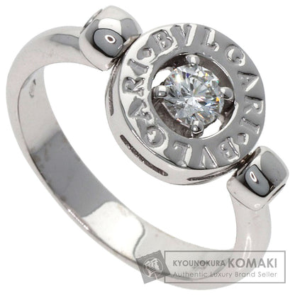 BVLGARI BVLGARI BVLGARI Diamond Flip Ring K18 White Gold Ladies [Used]