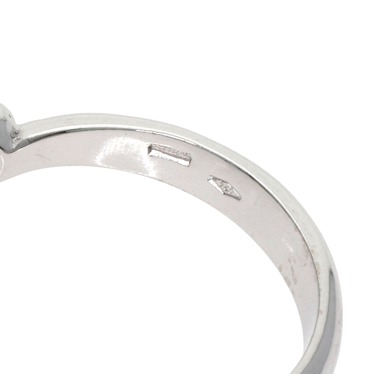 BVLGARI BVLGARI BVLGARI Diamond Flip Ring K18 White Gold Ladies [Used]