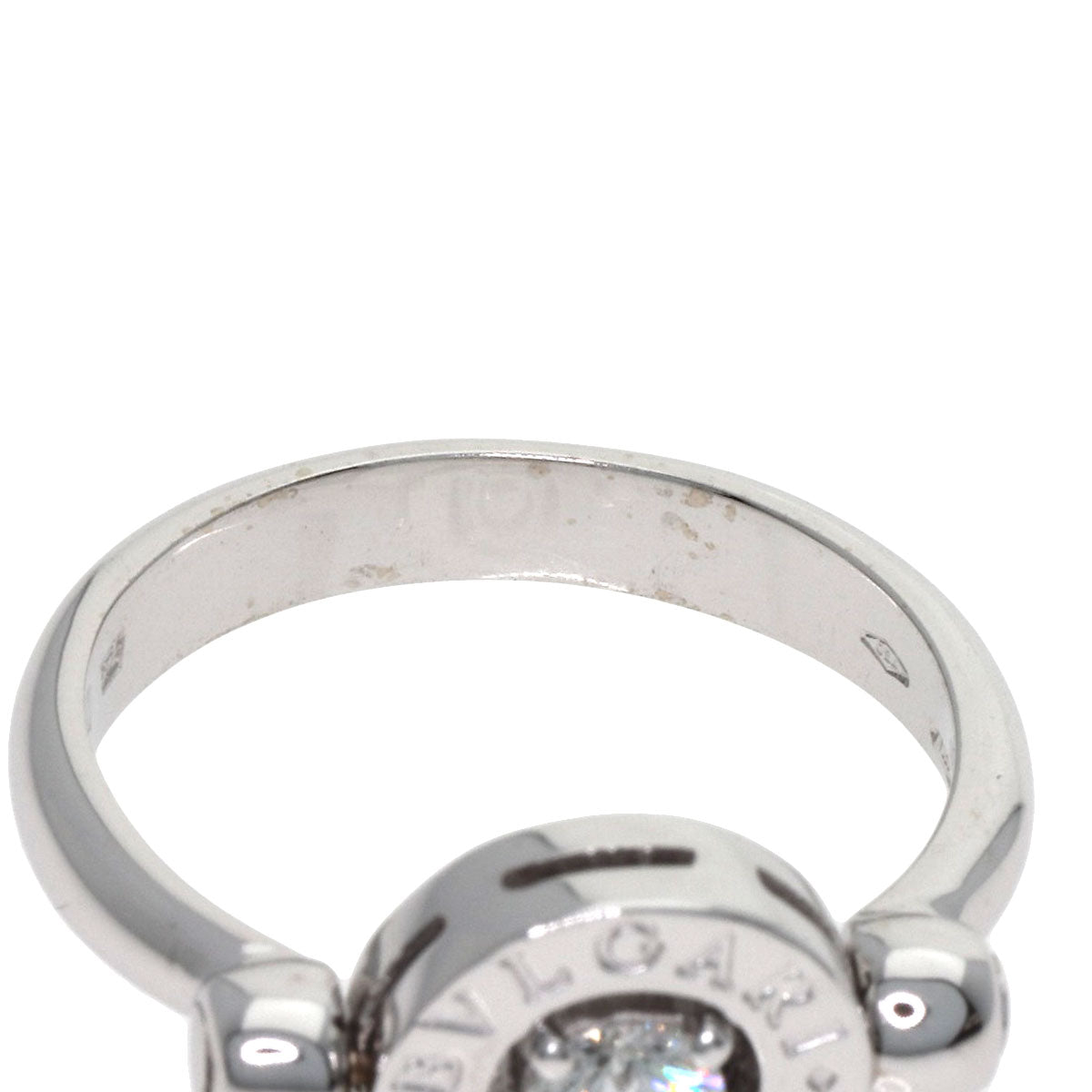 BVLGARI BVLGARI BVLGARI Diamond Flip Ring K18 White Gold Ladies [Used]