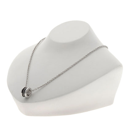 BVLGARI B.zero1 Black lacquer Necklace K18 White Gold Ladies [Used]