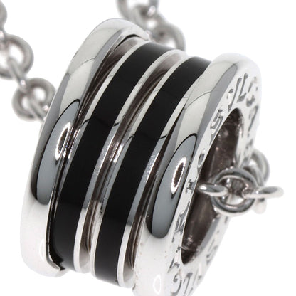 BVLGARI B.zero1 Black lacquer Necklace K18 White Gold Ladies [Used]