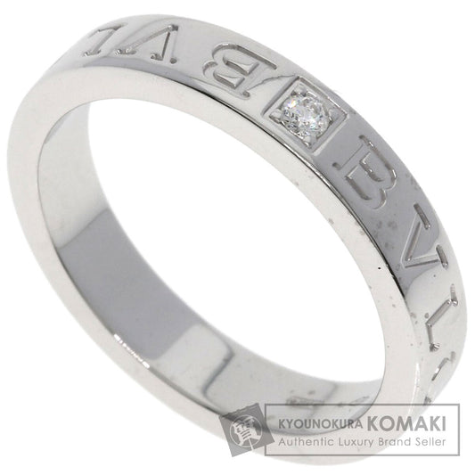 BVLGARI Double logo Diamond Ring K18 White Gold Ladies [Used]