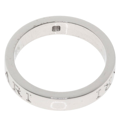 BVLGARI Double logo Diamond Ring K18 White Gold Ladies [Used]