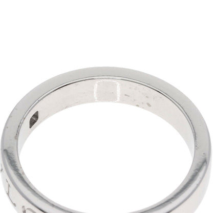 BVLGARI Double logo Diamond Ring K18 White Gold Ladies [Used]