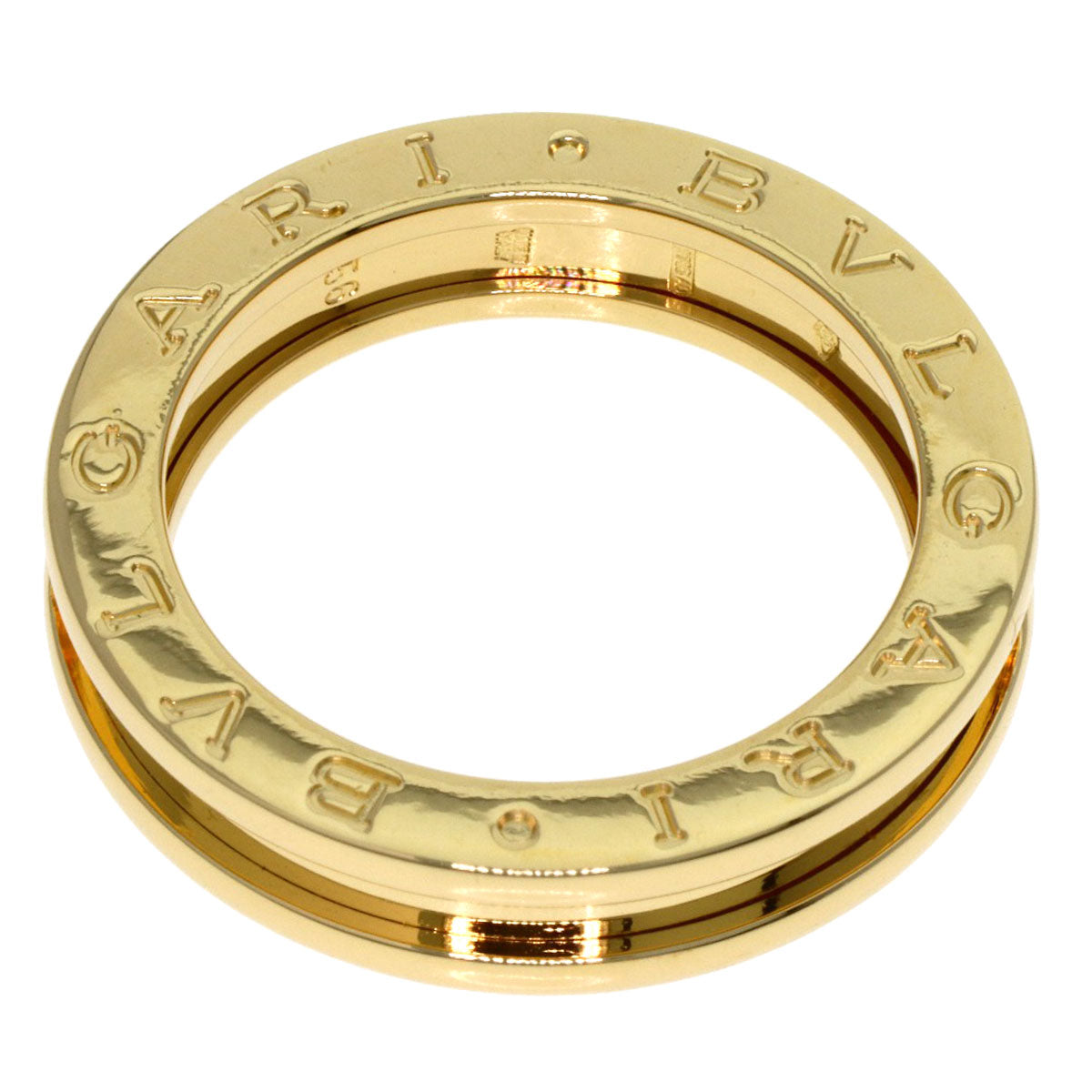 BVLGARI B.zero1 1 band #56 Ring K18 Yellow Gold Ladies [Used]
